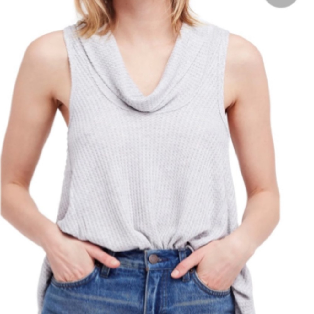 WE THE FREE cowl neck sleeveless tunic